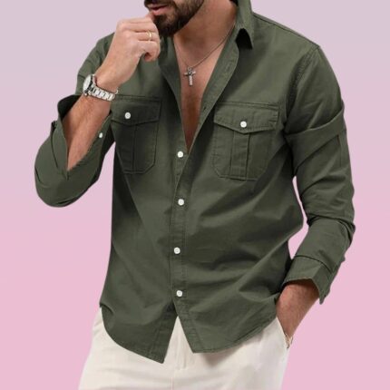 Long Sleeve Dual Pocket Shirt